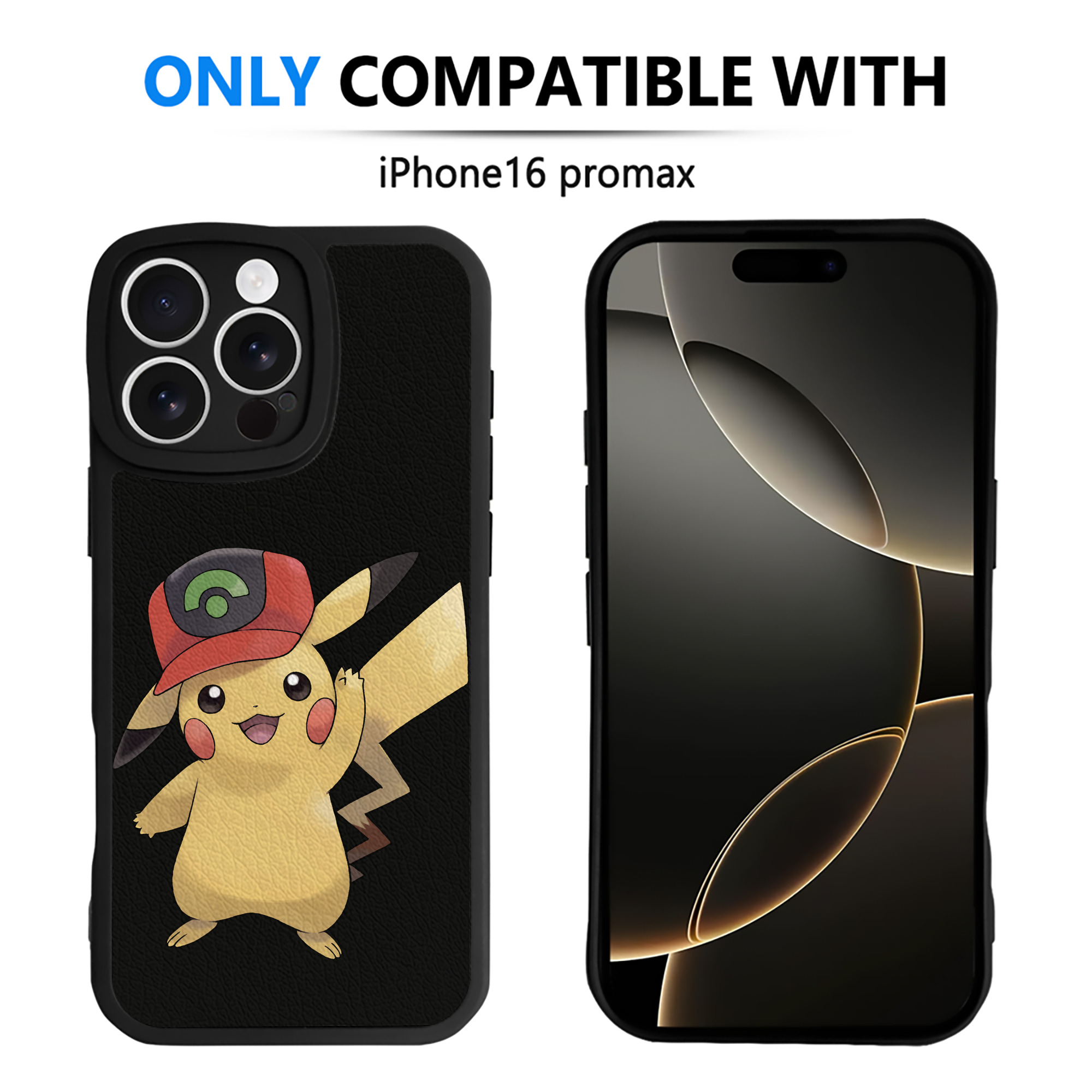 （画像用） ポケットモンスター Pokémon 【iPhone 16シリーズ対応】シリコンスマホケース（レザー調） 材質：シリコン
